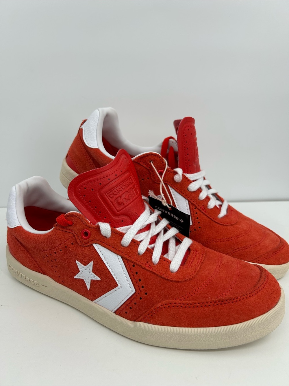 NWOB Unisex Converse Habanero Red Louie Lopez Pro-2 Suede Low-Top